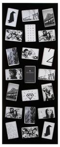 Rámeček pro 21 fotek 10 x 15 cm - galerie na fotky, barva černá