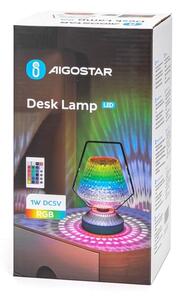 Aigostar- LED RGB Stmívatelná nabíjecí stolní lampa LED/1W/5V 1800mAh 20 cm + DO