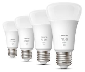 SADA 4x LED Stmívatelná žárovka Philips Hue WHITE A60 E27/9W/230V 2700K
