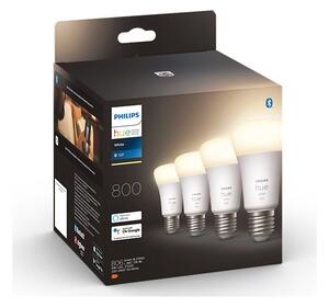 SADA 4x LED Stmívatelná žárovka Philips Hue WHITE A60 E27/9W/230V 2700K