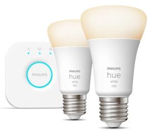 Základní sada Philips Hue WHITE 2xE27/9,5W 2700K + zařízení k propojení