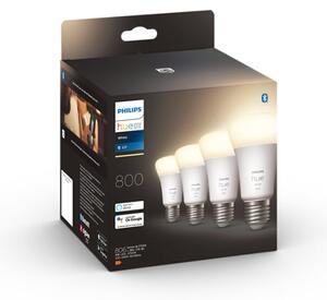 SADA 4x LED Stmívatelná žárovka Philips Hue WHITE A60 E27/9W/230V 2700K