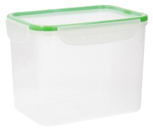 3843 Hermetická obědová krabice Quid Greenery Transparentní Plastické (3,7 L) (Pack 4x)