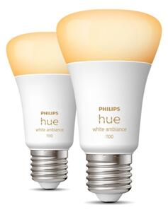 SADA 2xLED Stmívatelná žárovka Philips Hue WHITE AMBIANCE E27/8W/230V 2200-6500K