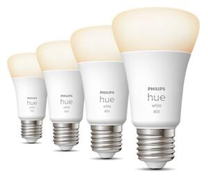 SADA 4x LED Stmívatelná žárovka Philips Hue WHITE A60 E27/9W/230V 2700K