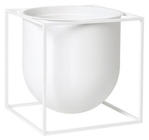 Květináč Kubus Flowerpot White 23 cm Audo Copenhagen