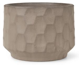 Kameninový květináč Gro Brown Sand 21,5 cm Kähler