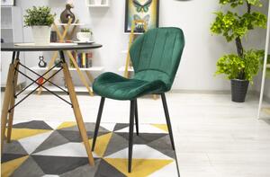 Sametová židle Barcelona zelená