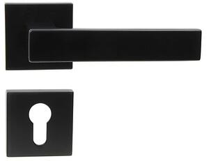 Dveřní kování RICHTER Torino (ČM), klika-klika, Otvor pro obyčejný klíč BB, RICHTER Černá matná