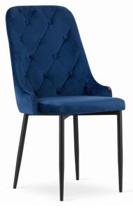 Sametová židle Dublin modrá