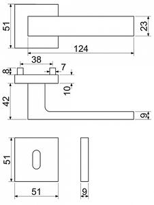 Dveřní kování RICHTER Torino (ČM), klika-klika, Otvor na cylindrickou vložku PZ, RICHTER Černá matná