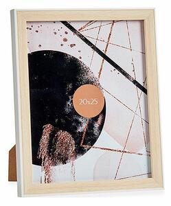 Gift Decor Rám na fotografie Dřevo Kaštanová Bílý Plastické Sklo (22,6 x 2 x 27,6 cm) (6 kusů)