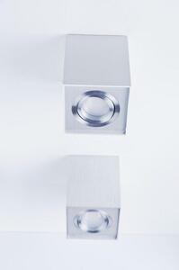 Stropní bodové přisazené svítidlo AZzardo Eloy 1 aluminium AZ0991 GU10 1x50W IP20 9,5cm hranaté hliníkové