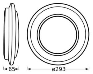 Ledvance - LED Stropní svítidlo ORBIS BERLIN LED/16W/230V černá