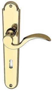 Dveřní kování Lienbacher Combi - L (mosaz), klika-klika, Otvor pro obyčejný klíč BB, Lienbacher mosaz, 90 mm