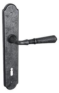 VÝPRODEJ Dveřní kování Lienbacher Antik (antik šedá), klika-klika, Otvor pro obyčejný klíč BB