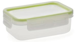 3843 Kazeta na obědy Quid Greenery 475 ml Transparentní Plastické (4 kusů) (Pack 4x)