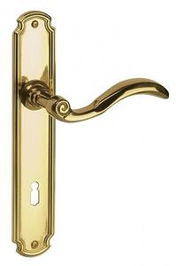 Dveřní kování Lienbacher Enna (mosaz), klika-klika, Otvor pro obyčejný klíč BB, Lienbacher mosaz, 90 mm