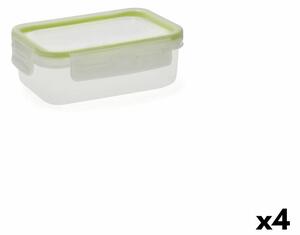 Kazeta na obědy Quid Greenery 475 ml Transparentní Plastické (4 kusů) (Pack 4x)