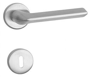 Dveřní kování Lienbacher Kansas-R (nerez mat), klika-klika, Otvor pro obyčejný klíč BB, Lienbacher nerez mat
