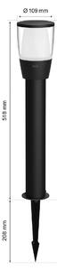 WiZ Elpas 12V venkovní sloupkové LED svítidlo 3,6W 320lm 2700-5000K RGB IP65 52cm, černé - rozšíření