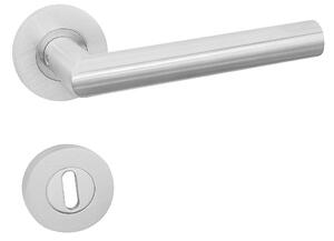 Dveřní kování Lienbacher Metro III (nerez mat), klika-klika, Otvor pro obyčejný klíč BB, Lienbacher nerez mat