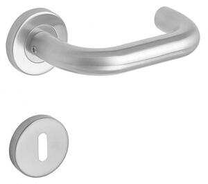 Objektové kování Lienbacher Real KL3 (nerez mat), klika-klika, WC klíč, Lienbacher nerez mat