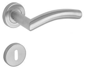 Objektové kování Lienbacher Swing KL3 (nerez mat), klika-klika, WC klíč, Lienbacher nerez mat