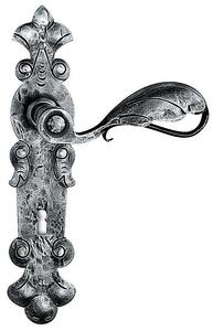 Dveřní kování Lienbacher Alban 363 (stříbrnočerná), klika-klika, Otvor pro obyčejný klíč BB, Lienbacher kované, 72 mm
