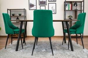 Sametová židle ISTANBUL zelená