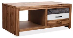 Konferenční stolek masivní akáciové dřevo 90 x 50 x 37,5 cm