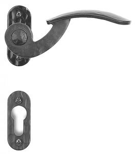 Dveřní kování Lienbacher Tilly-R 310/366 (černá), klika-klika, Otvor pro obyčejný klíč BB, Lienbacher kované