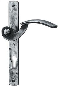 Dveřní kování Lienbacher Tilly 310/305 (stříbrnočerná), klika-klika, Otvor pro obyčejný klíč BB, Lienbacher kované, 72 mm