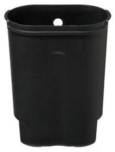 Odpadkový koš, pedálový SILIFLEX, 6 L, černý