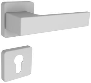 Dveřní kování ROSTEX RAVENA/H s čepy (BÍLÁ), klika-klika, Otvor pro obyčejný klíč BB, ROSTEX BÍLÁ