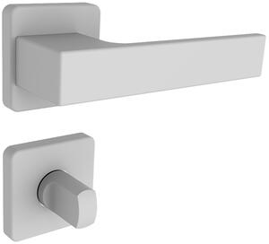 Dveřní kování ROSTEX RAVENA/H s čepy (BÍLÁ), klika-klika, Otvor pro obyčejný klíč BB, ROSTEX BÍLÁ