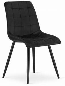 Sametová židle TOKIO černá