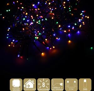 BigBuy Christmas LED řetězová světla 15 m Vícebarevný 3,6 W