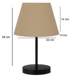 Opviq Stolní lampa Dantos 36 cm béžová/černá