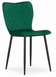 Sametová židle RIO zelená