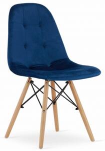 Sametová židle ANKARA modrá