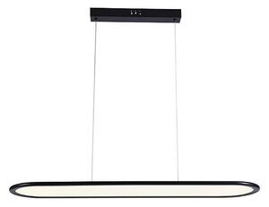 LED Lustr na lanku LED/24W/230V 3000K černá