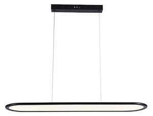 LED Lustr na lanku LED/24W/230V 4000K černá