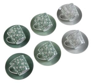Sada 6 čajových šálků s talířky Versa Margareta Porcelán