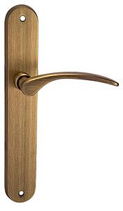 Dveřní kování MP Laura (OGS), klika-klika, Otvor pro obyčejný klíč BB, MP OGS (bronz česaný mat), 90 mm