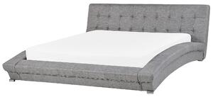 Elegantní šedá čalouněná postel 160x200 cm LILLE