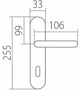 Dveřní kování TWIN ALT WIEN PW 3000 (SM), klika-klika, Otvor pro obyčejný klíč BB, Twin SM (staromosaz), 90 mm
