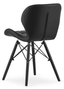 Jídelní židle EKO černá s černými nohami