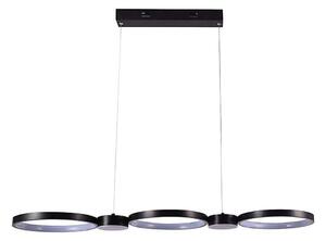 LED Lustr na lanku LED/38W/230V 3000K černá