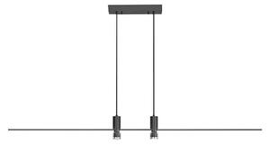 LED Lustr na lanku LED/19W/230V 4000K černá
